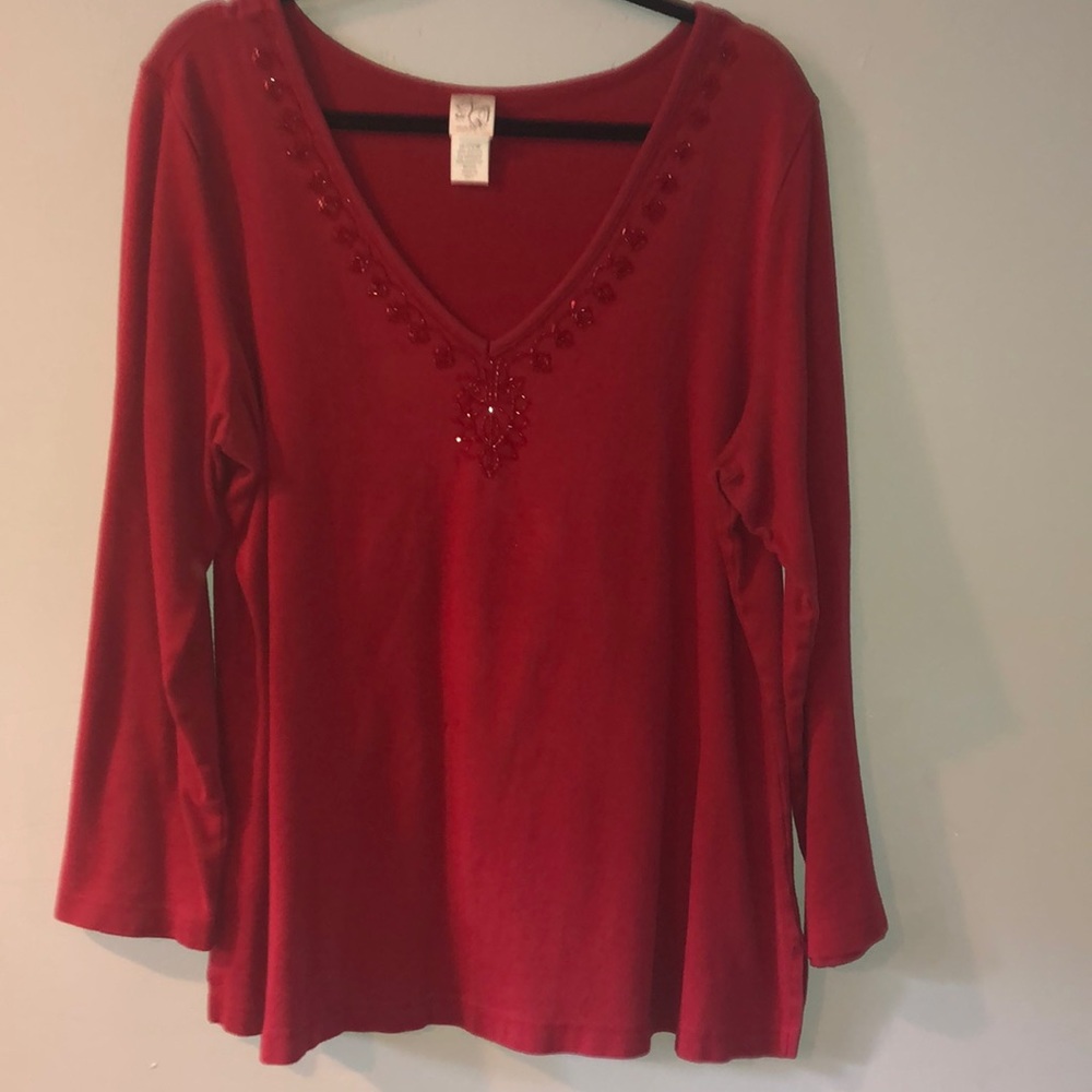 Long sleeve,V neck shirt